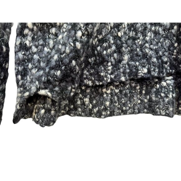 J. Jill Womens Wool Blend Sweater XL Gray & White Textured Pullover - Picture 5 of 11